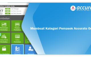 Membuat Kategori Pemasok Accurate Online