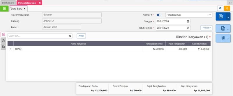 gaji karyawan 