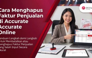 Cara Menghapus Faktur Penjualan di Accurate Online