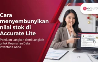 Cara menyembunyikan nilai stok di Accurate Lite