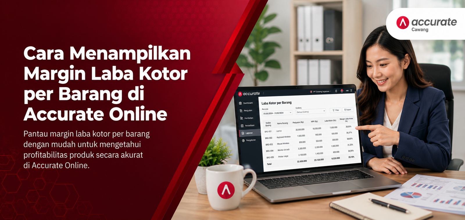 Cara Menampilkan Margin Laba Kotor per Barang di Accurate Online