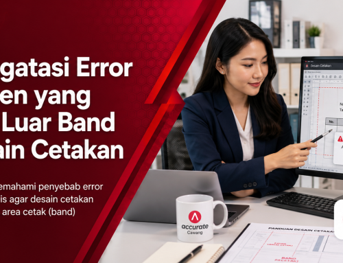 Cara Mengatasi Error Ada Elemen yang Berada di Luar Band pada Desain Cetakan