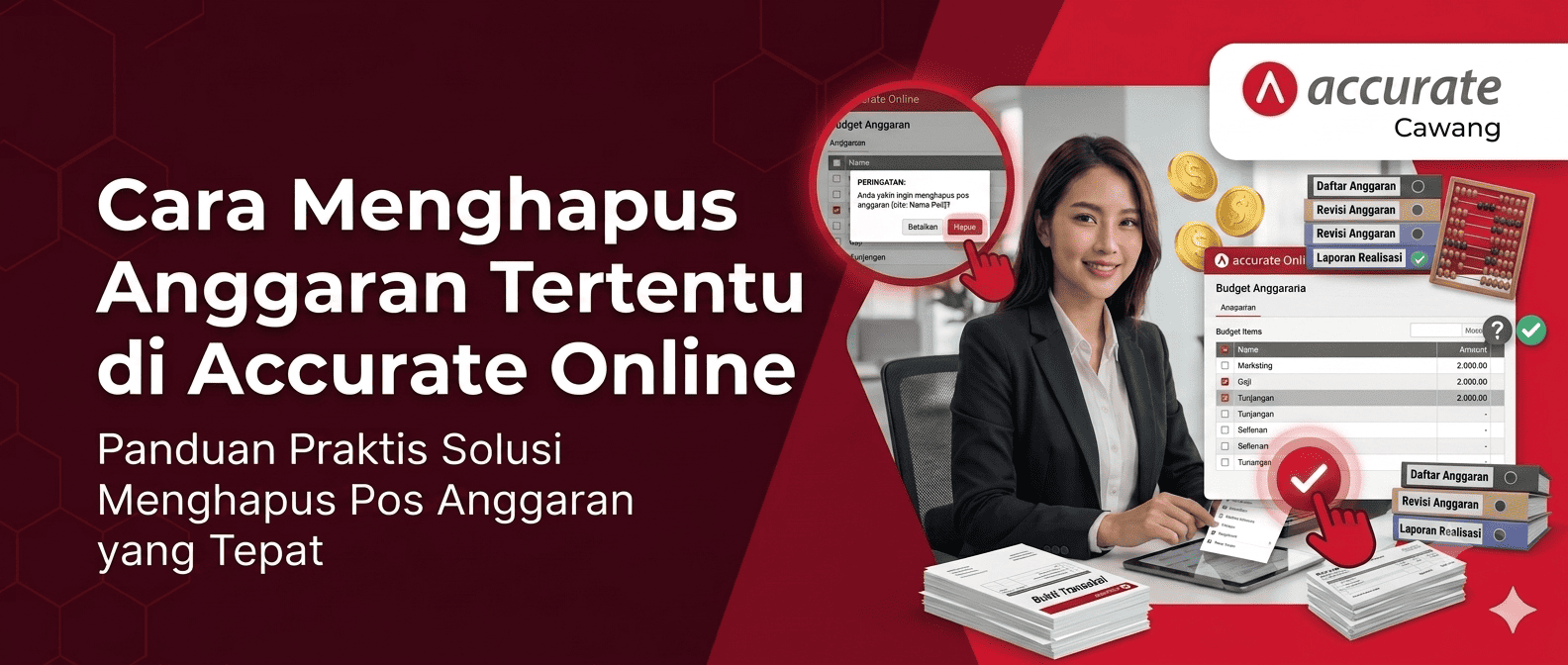 Cara Menghapus Akun Anggaran Tertentu di Accurate Online