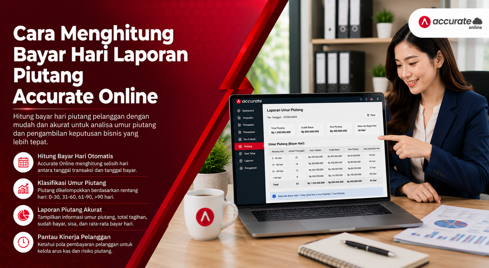 Cara Menghitung Bayar Hari Laporan Piutang Accurate Online