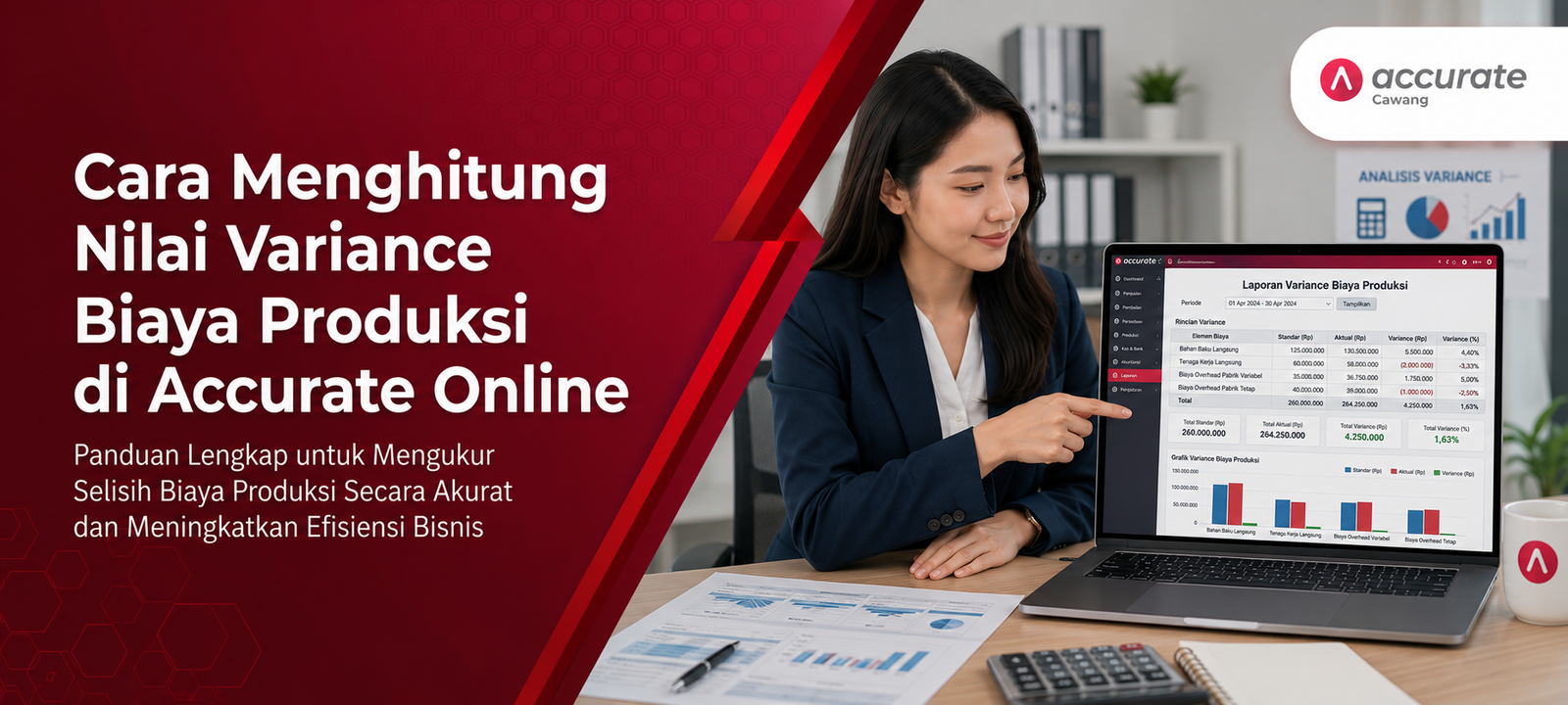 Cara Menghitung Nilai Variance Biaya Produksi di Accurate Online