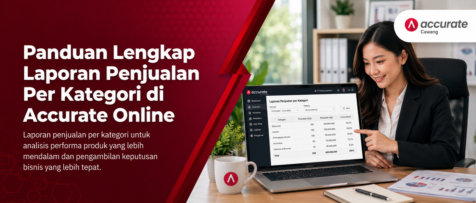 Panduan Lengkap Laporan Penjualan Per Kategori di Accurate Online
