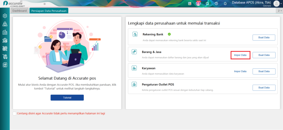 barang dan jasa accurate pos